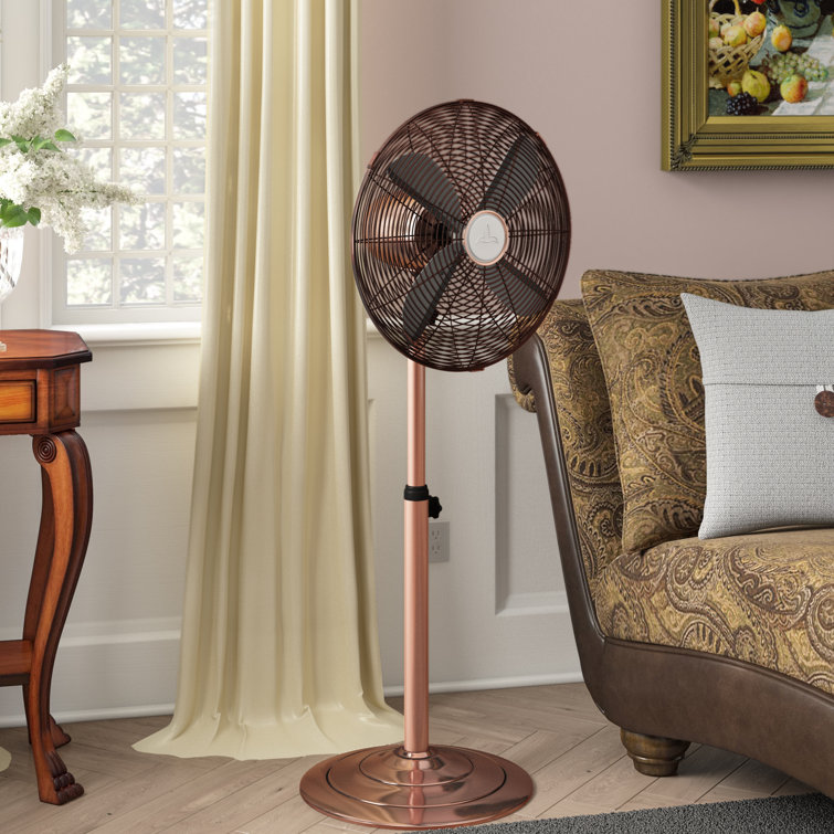 Red Barrel Studio® Creager 16" Oscillating Floor Fan & Reviews Wayfair